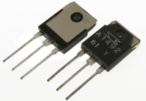 2sa1492 sankey transistor pnp, 180v, 15a, 130w, to3p