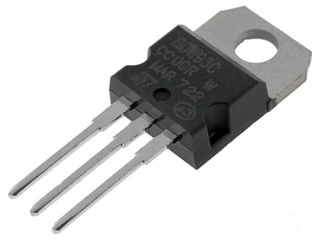 Bdw93c transistor bipolar darlington 100v, 12a, 80w, to220ab (st)