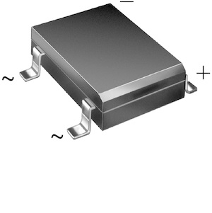 Df10s puente rectificador smd monofasico 1000v, 1.5amp.