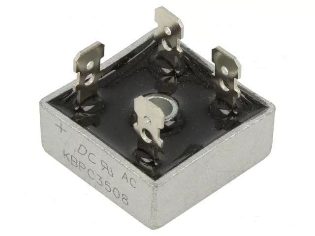 Kbpc3508 puente rectificador monofasico 800v/35amp.