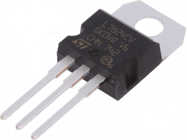 L7824cv regulador +24v,1.5a, to220 (st)