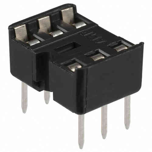 Zocalo para circuito impreso 6 pines doble contacto