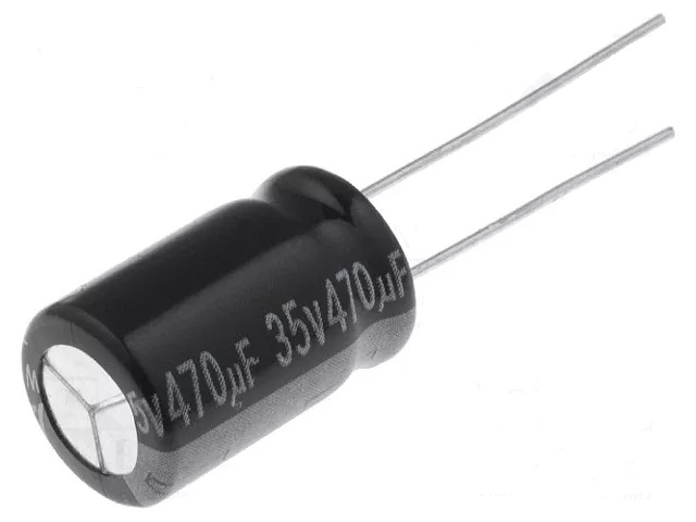 470µf|35v|105º|10x15 condensador electrolítico radial