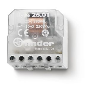 26.01.8.024.0000 relé de impulsos ac 24v|10a|1na ip20(finder) 