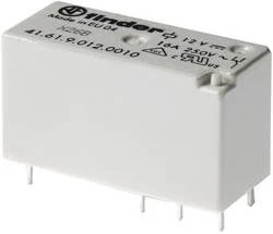 41.61.9.012.0010 mini rele finder 12vdc, 1c, 16a r:5mm 