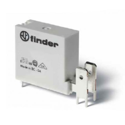 45.71.7.006.0310 mini-relé para circuito impreso +faston 250 sensible dc 6v|16a|1na|ø:5mm (finder)
