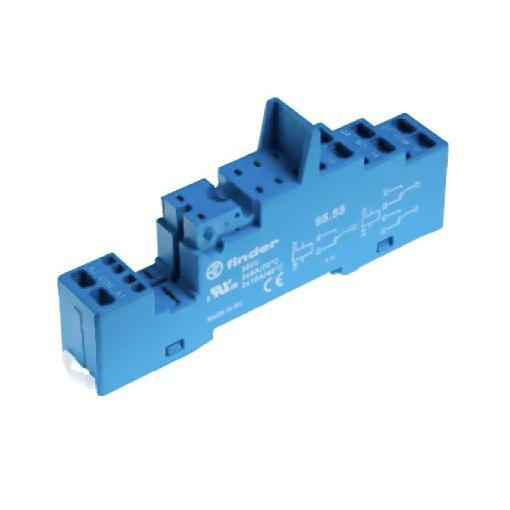 95.55sma zocalo conexion rapida brida metalica carrril 35mm