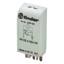 99.02.9.024.99 módulo señalización diodo y led dc 6~24v con diodo (finder)