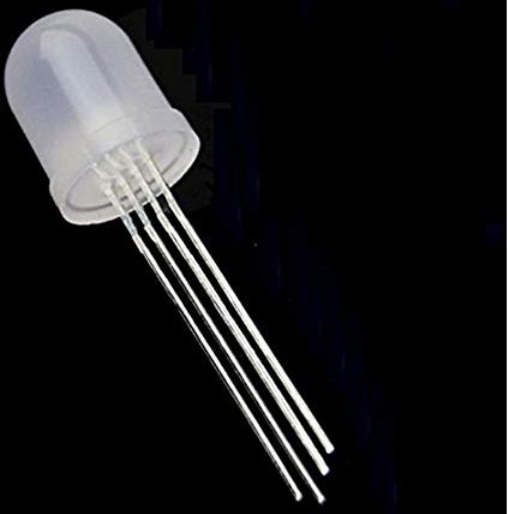 Diodo led 8mm rgb pixel difuso  dc5v