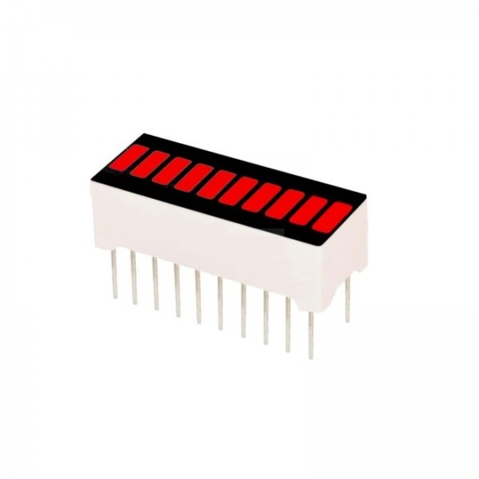 10 segmentos barra led rojo 20pins