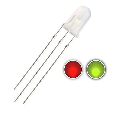 Diodo led 5mm bicolor rojo/verde anodo comun