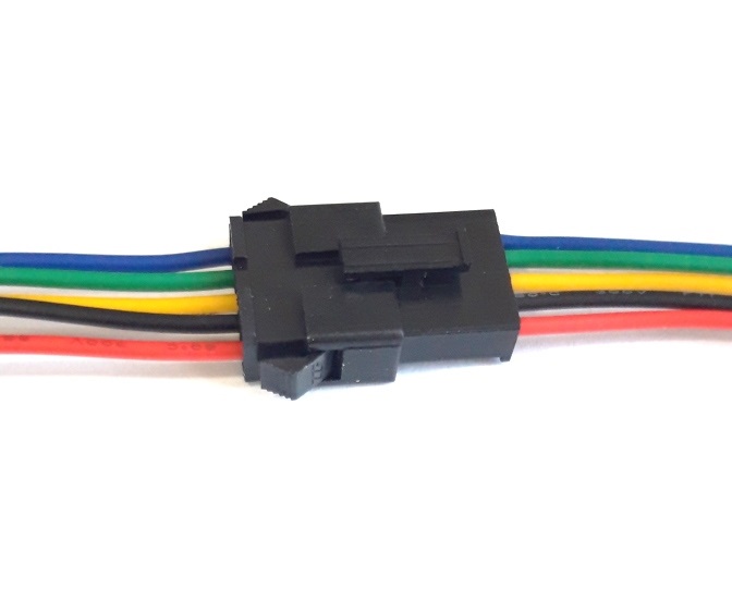 Kit cable macho-hembra jst sm 5 vias con cable 30cm