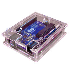 Caja acrilica transparente para funduino/arduino uno-r3