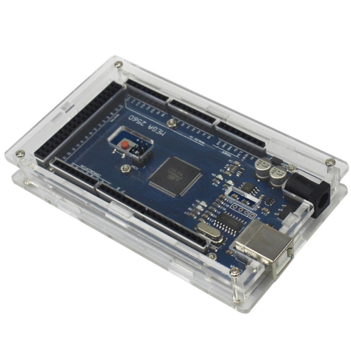 Caja transparente acrilica para arduino mega