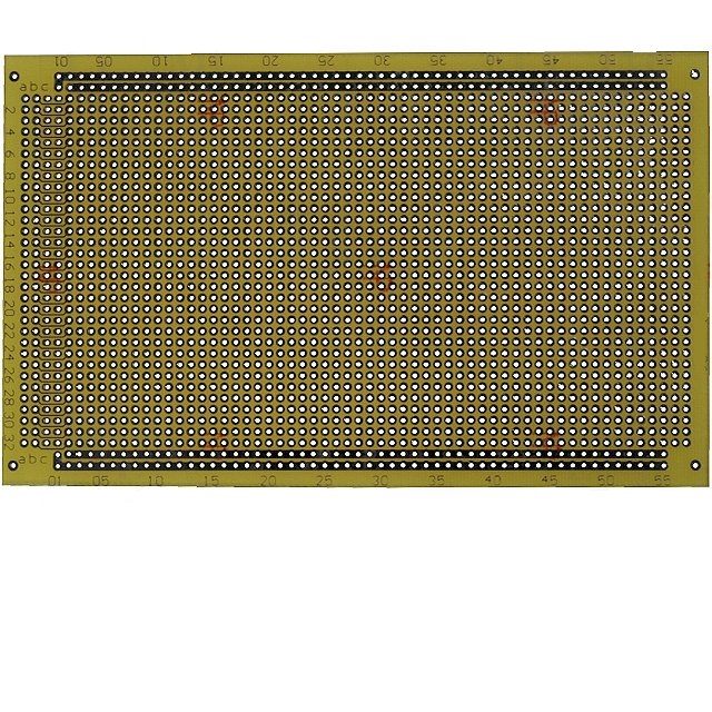 Pcb universal unilateral  prototipado pre-estañada 100x160mm r:2.54mm