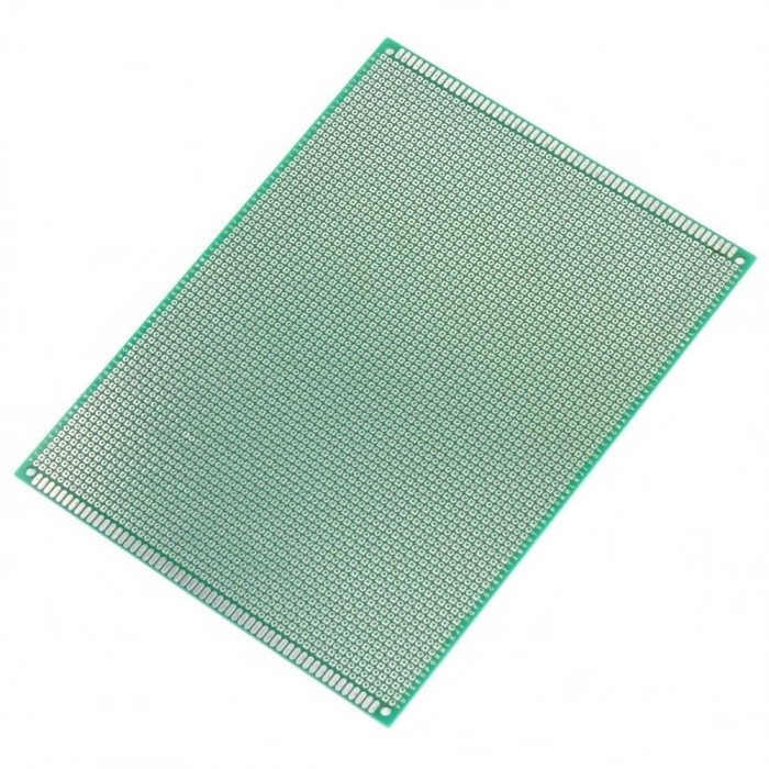 Pcb universal doble cara prototipado soldar 90x150mm r: 2.54mm