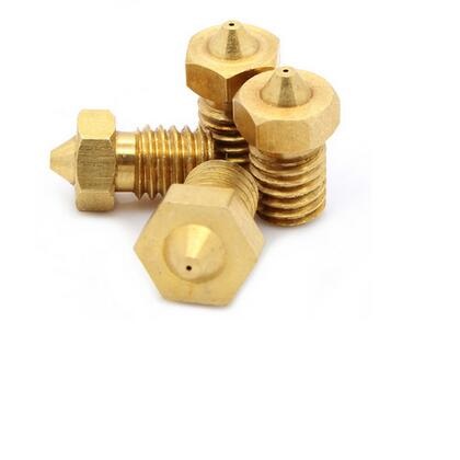 Boquilla de cobre e3d v6 apertura de 0.5 mm para filamento 3mm