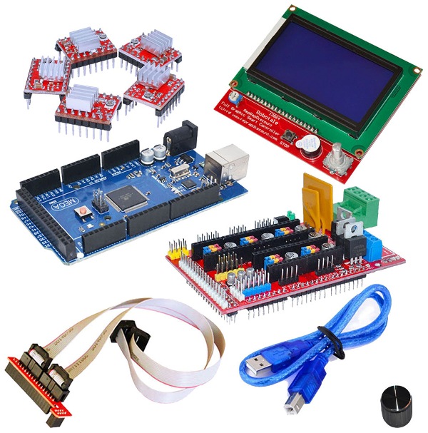 Kit de impresora 3d con panel de control lcd 12864