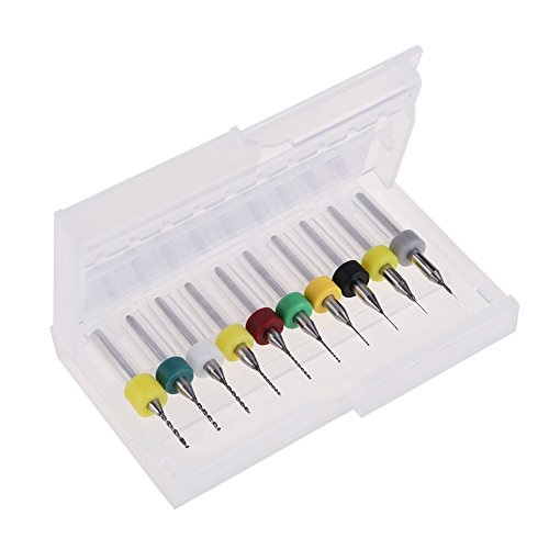 Kit brocas de tungsteno para pcb de 0.3mm a 1.2mm
