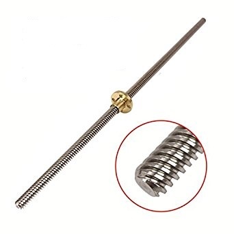 T8 x 8 mm tornillo de avance 400 mm m:8 mm husillo trapezoidal