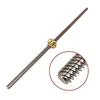 T8 x 8 mm tornillo de avance 500 mm m:8 mm husillo trapezoidal