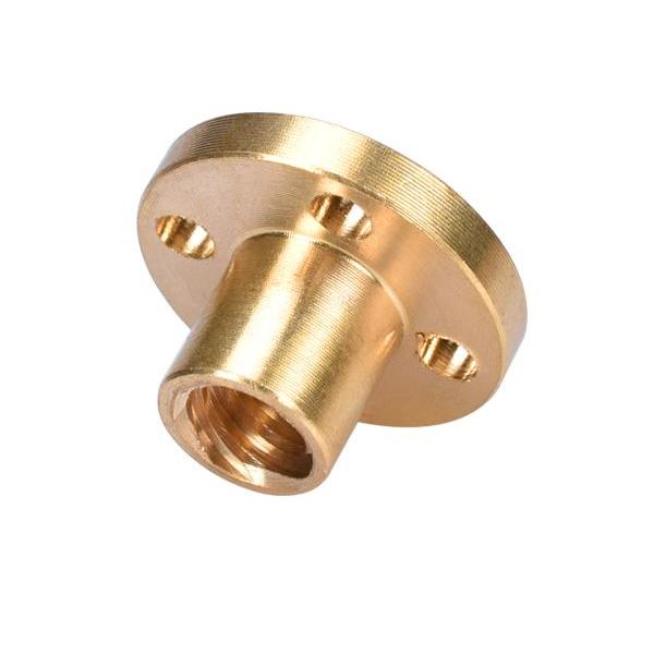  tuerca trapezoidal de cobre para  tornillo t8 , motor paso a paso