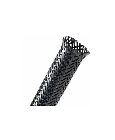 1 metro de funda nylon protectora de cables ø:6mm negra tipo piel serpiente