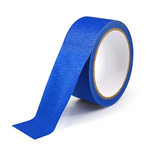 Cinta adhesiva de poliimida de alta temperatura azul ancho 48mm largo 30mt