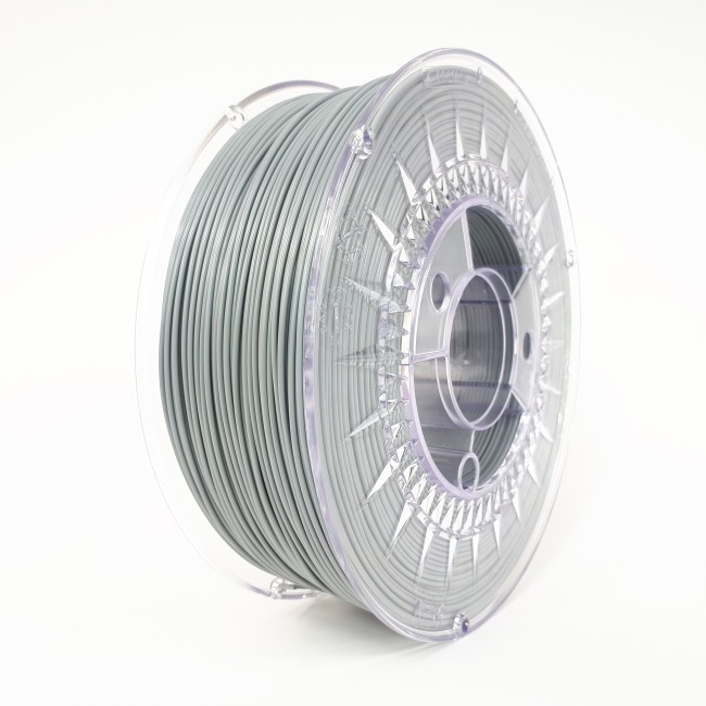 Filamento abs 1.75mm carrete 1kilo color gris (devil) hq