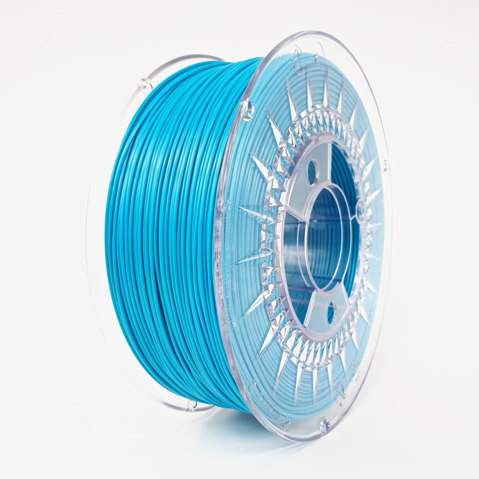 Filamento pet-g 1.75mm carrete 1kg color azul (devil) hq