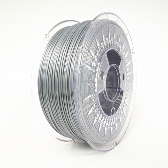 Filamento pla 1.75mm carrete 1kilo color aluminio (devil) hq