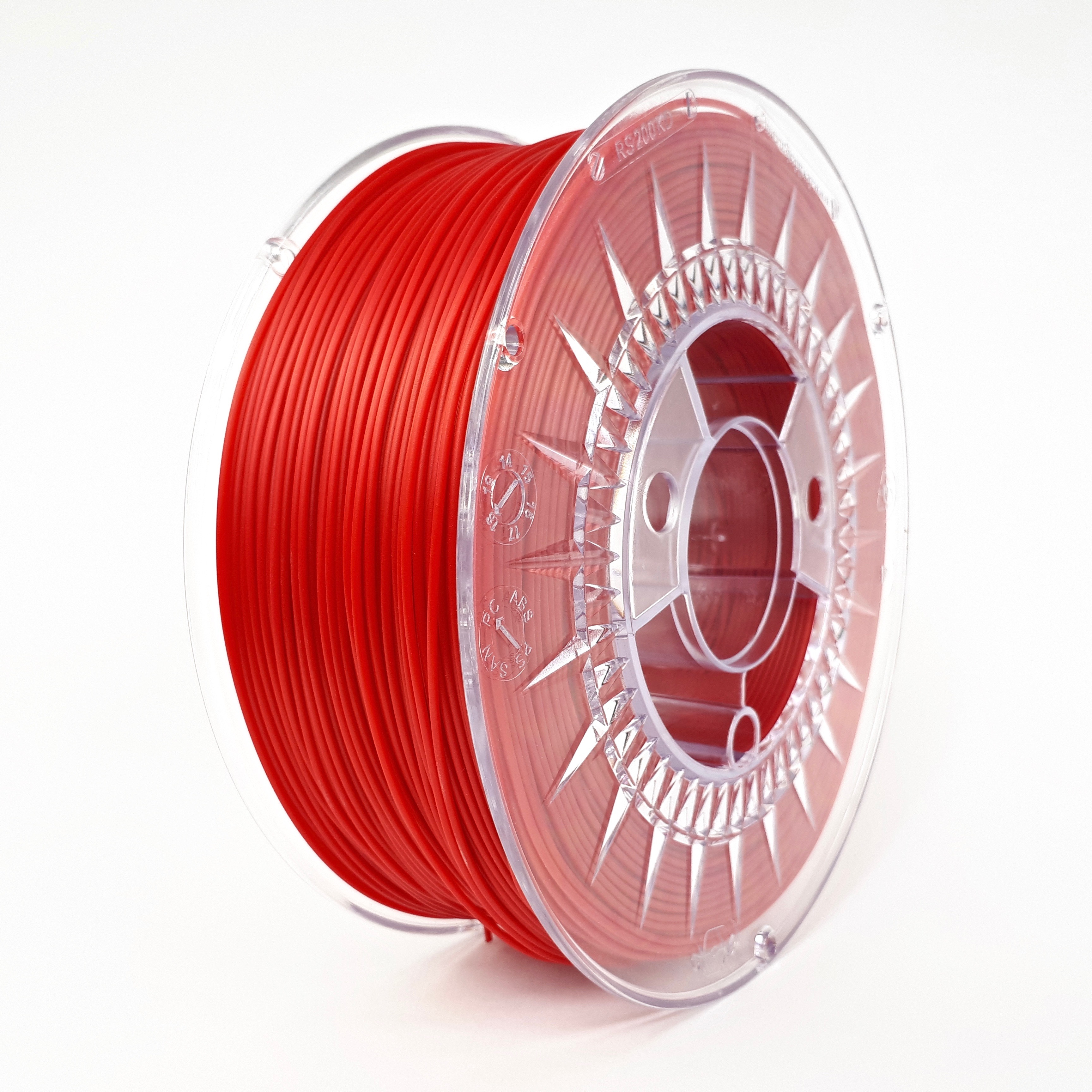 Filamento pla 1.75mm carrete 1kilo color rojo caliente (devil) hq