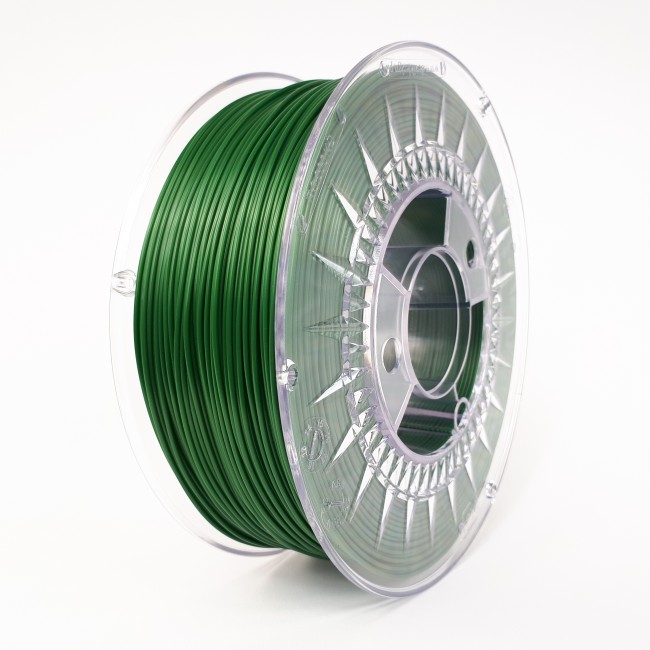 Filamento pla 1.75mm carrete 1kilo color  verde (devil) hq