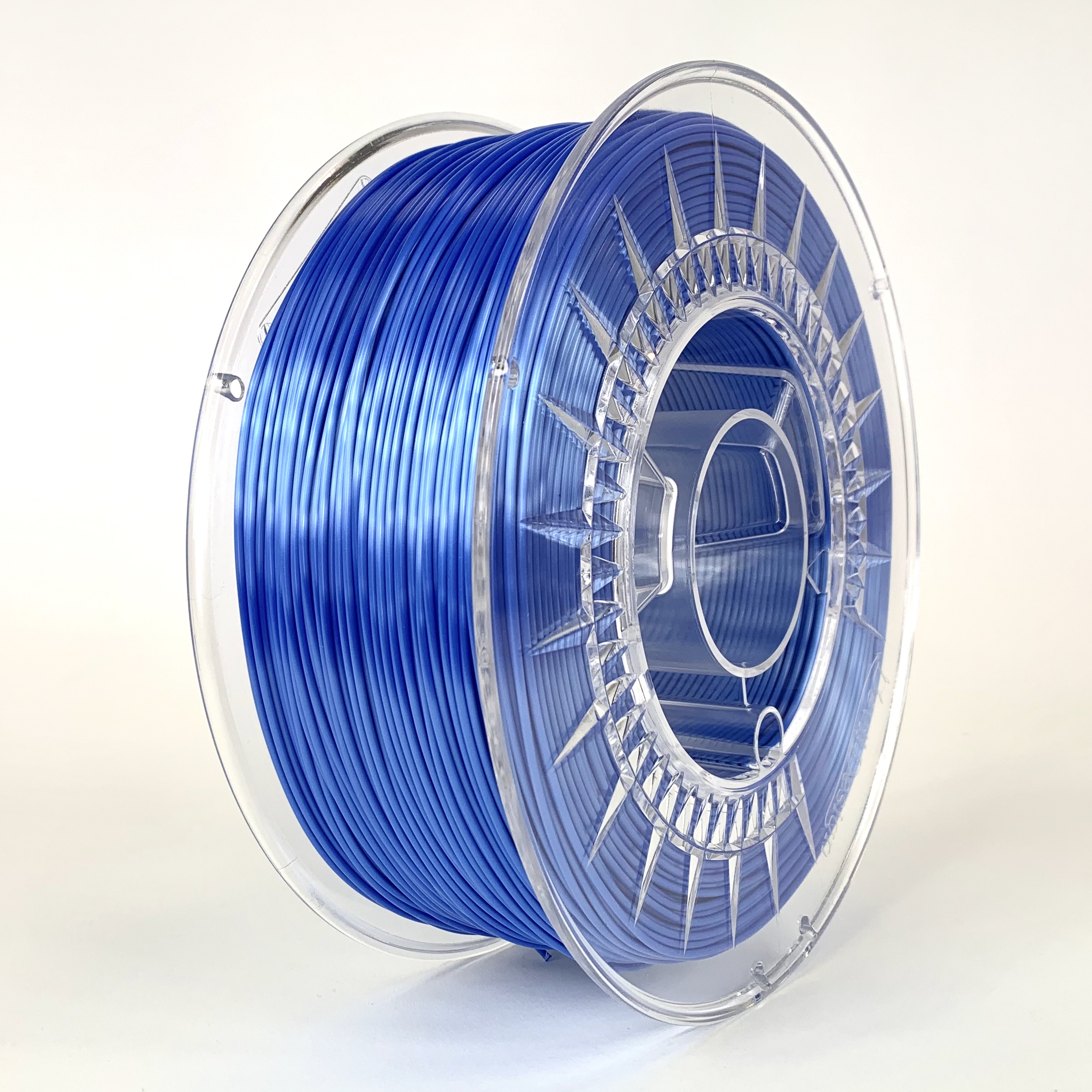 Filamento silk 1.75mm carrete 1kg color azul (devil) hq 
