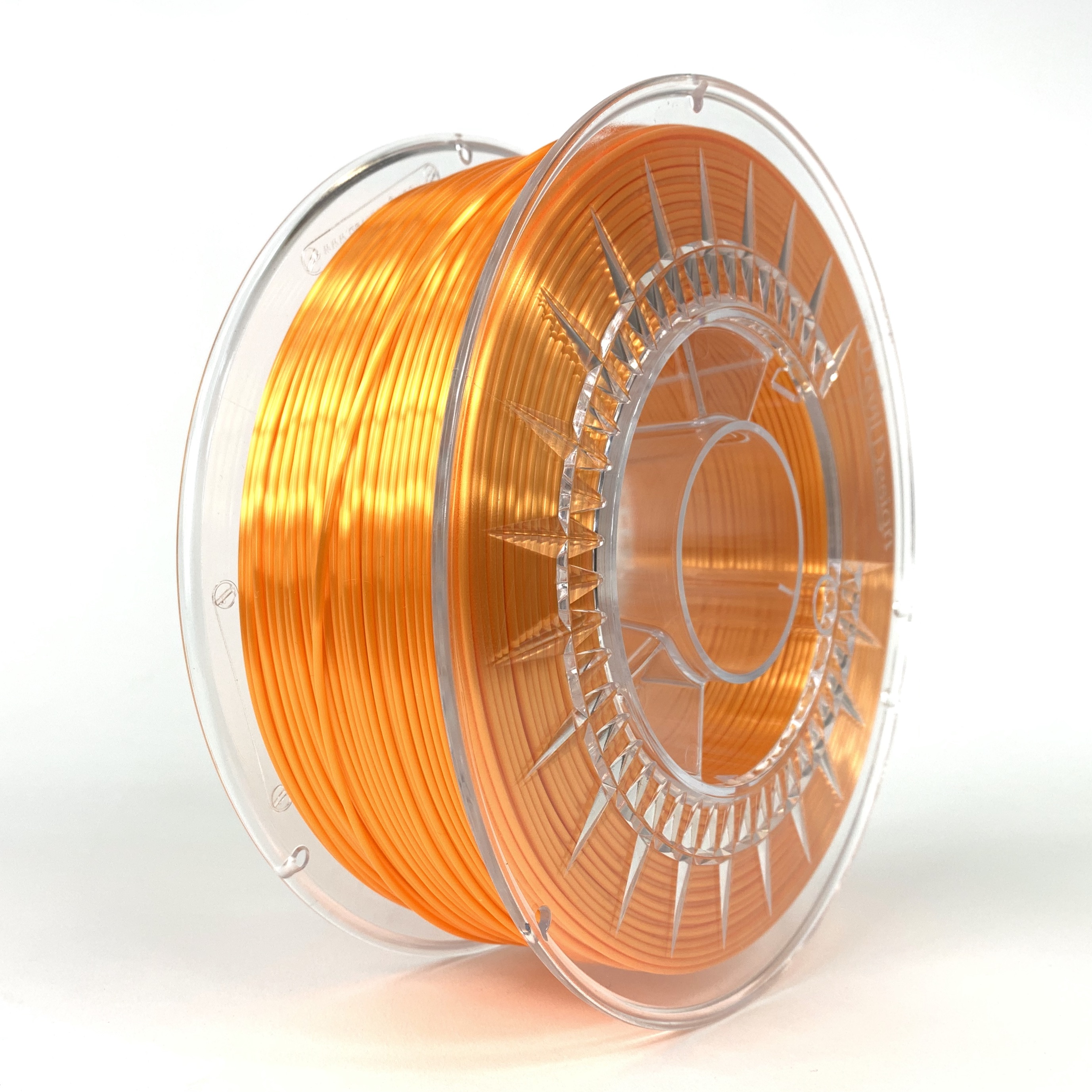 Filamento silk 1.75mm carrete 1kg color naranja brillante (devil) hq 
