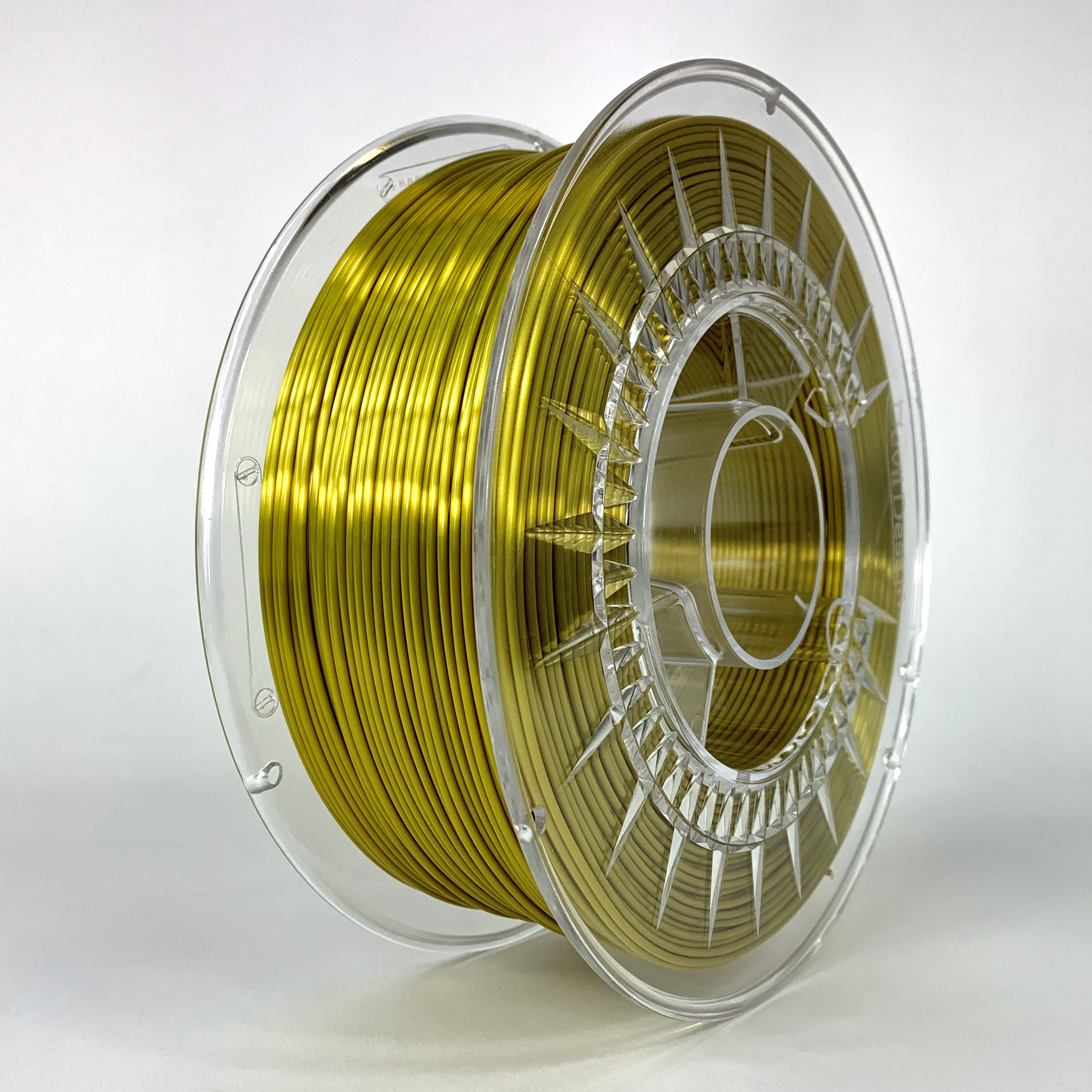 Filamento silk 1.75mm carrete 1kg color oro (devil) hq 