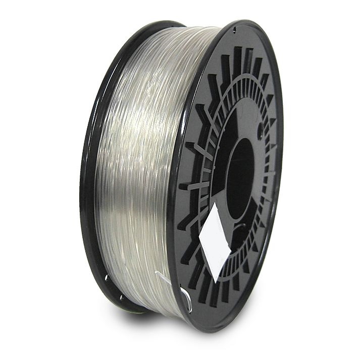 Filamento abs 1.75mm carrete 1kilo color transparente