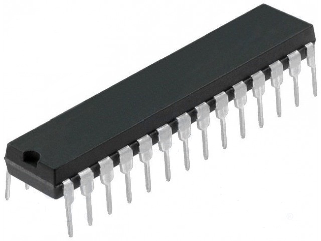 Atmega328p-pu; eeprom: 1kb; sram: 2kb; flash: 32kb; dip28
