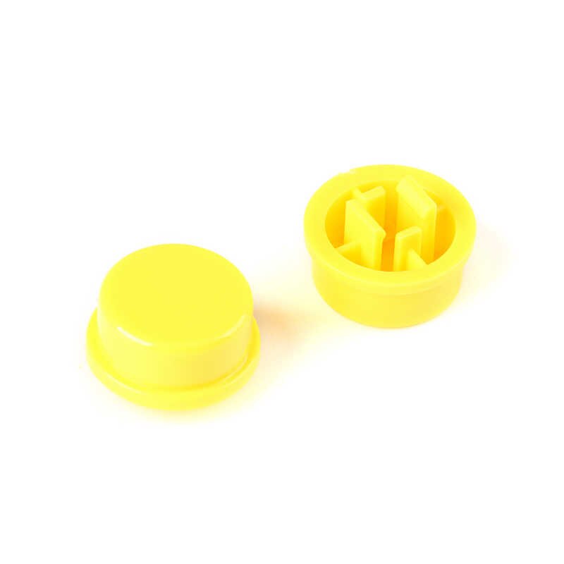 Boton tacto amarillo 12x12x7.3mm para 165.0265/7.3