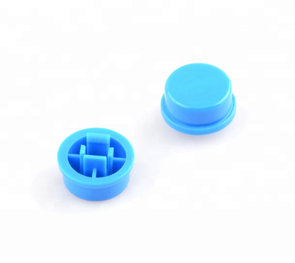 Boton tacto azul 12x12x7.3mm para 165.0265/7.3