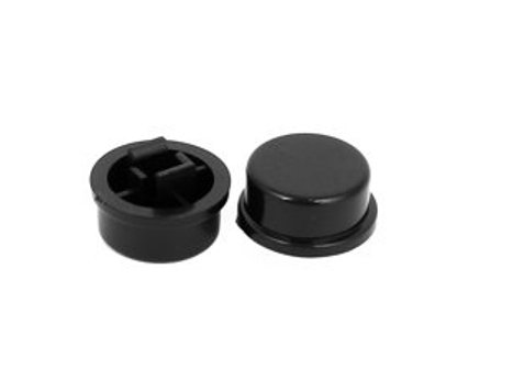Boton tacto negro 12x12x7.3mm para 165.0265/7.3