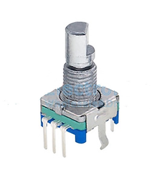 Ec11 encoder con pulsador de codigo/potenciometro digital 5pin 15mm 