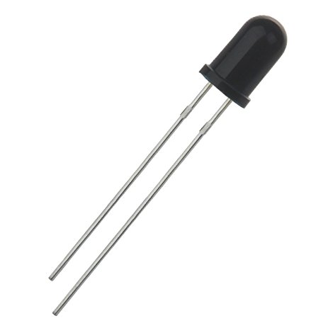 Diodo receptor infrarrojo negro  ir led 5m m 940nm