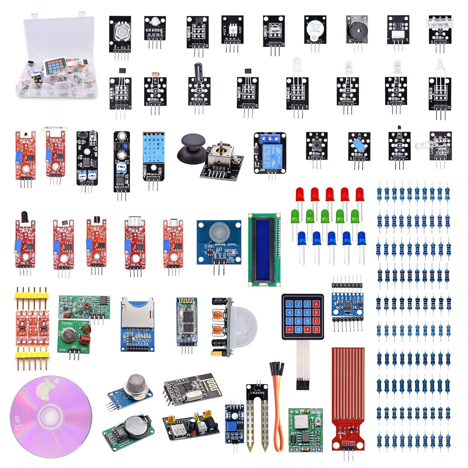 Kit educacional de 51 sensores para arduino