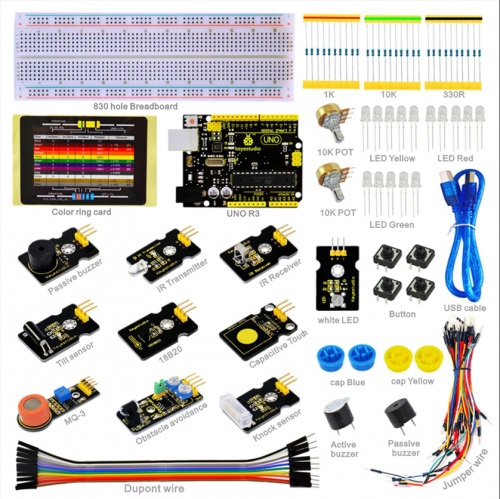 Kit de aprendizaje con sensores y arduino