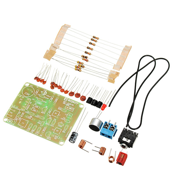 Kit diy de transmisor fm y repetidor mp3 para soldar 