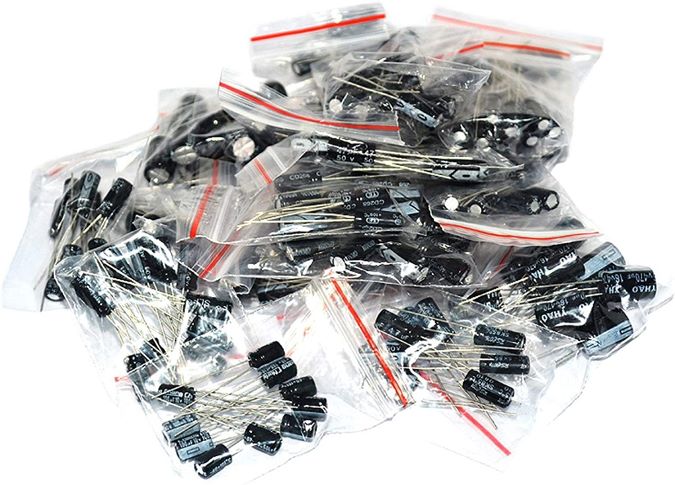 Kit condensadores electroliticos 12 valores x10 und. 120und.