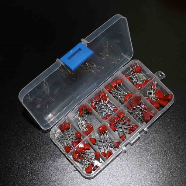 Kit condensadores polyester 10 vakores x10 und. de 10nf~470nf, 100pcs