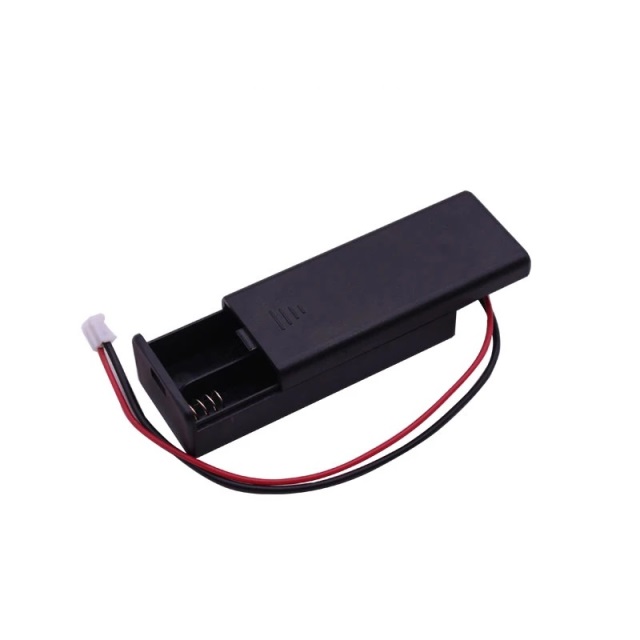 3v, 2xaaa, porta baterias para micro:bit con conector jst 
