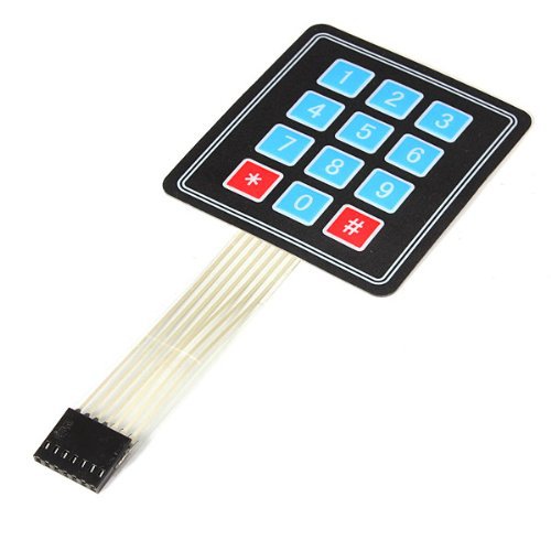 Teclado de membrana 3x4 matrix para arduino/funduino
